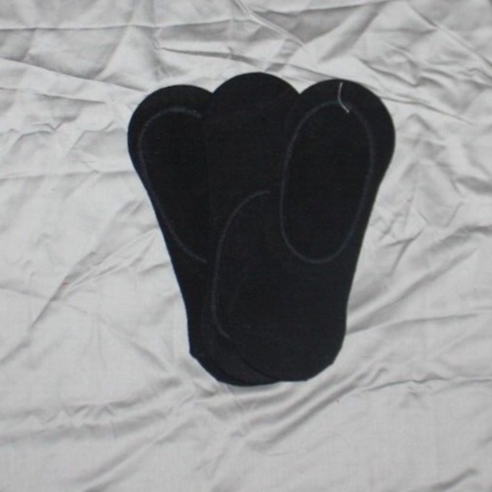 Women's A New Day Liner Socks, heel grips liner socks, 3 pack, 4-10. NEW Black